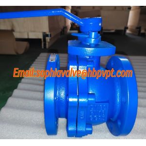 DIN3357 DN40 PN16 GG25 cast iron flanged ball valve