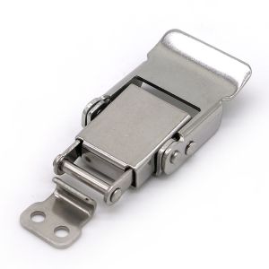 Spring Stainless Steel Hasp Lockable Draw Latch 60x29mm