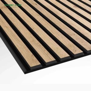 Houses Decorative Acoustic Wood Wall Panels For Classroom Sound Absorption