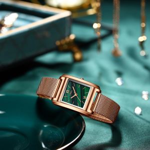 Luxury Copper Material Dial Quartz Wrist Watch Men Mesh Strap Skeleton