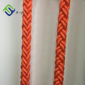 Marine 8 Strand Polyester Rope Mooring White Polyester Cord 220m Coil