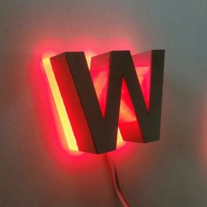 Shopping Mall Signage Custom LED Backlit Letters with Neon Light and Aluminum