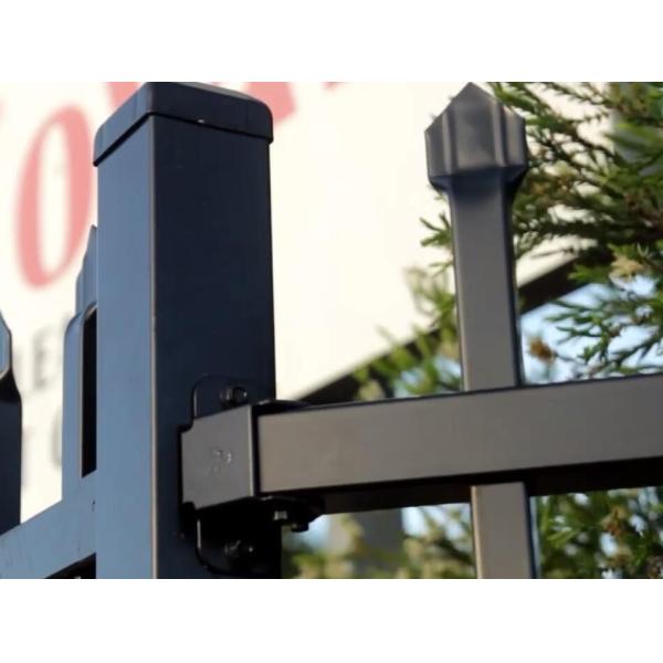 Buy Pressed Spear Top 2100mm*2450mm Hercules Steel Fence Panels 2 x rails 40mm RHS x 1.6mm spacing 125mm upright 25mm x 1.2m at wholesale prices