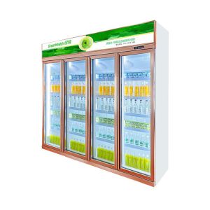 LED Lighting R22a Restaurant Drinks Display Chiller With Single Temp
