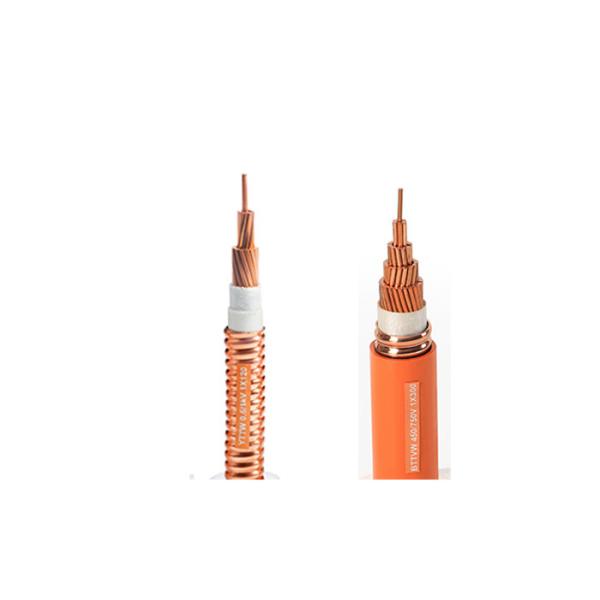 Durable Mineral Insulated Cable , Flame Resistant Cable 3+1 Core Stranded Copper