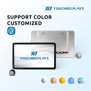 21.5 Inch 250cd/M2 Interactive Digital Signage Display Android Windows7 8 10