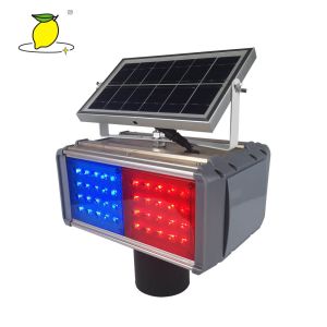 LED Solar Barricade Warning Light For Road Construction