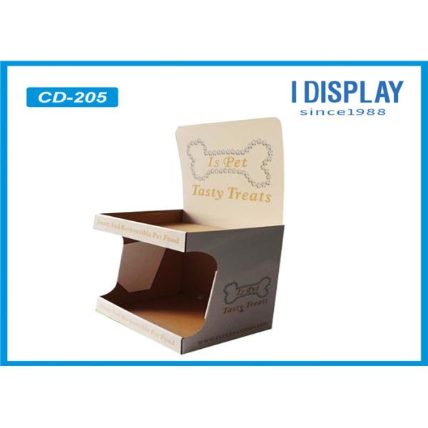 2 Tier Cardboard Counter Display , Retail Countertop Display Stand For Kid Toys