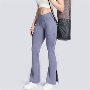 Low Rise Flare Leg Yoga Pants Custom Logo