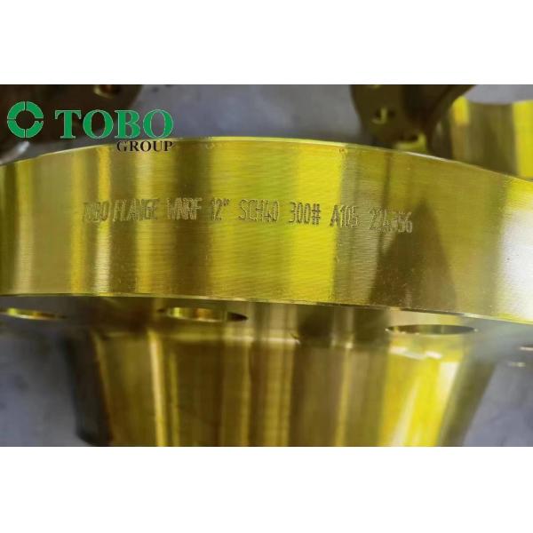Buy TOBO  GOLD COLOR FLANGE A105 WN  RF/ BL RF FLANGE COATING AS YOU CUSTOMIZED at wholesale prices