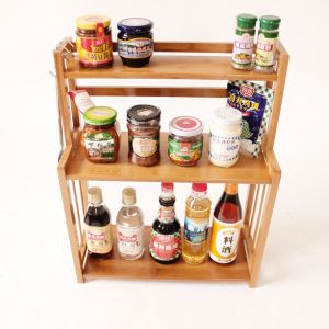 kitchen bamboo spice rack