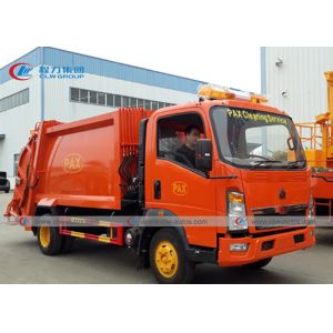Sinotruk Howo 6 Wheels 140hp 8M3 Waste Collection Truck