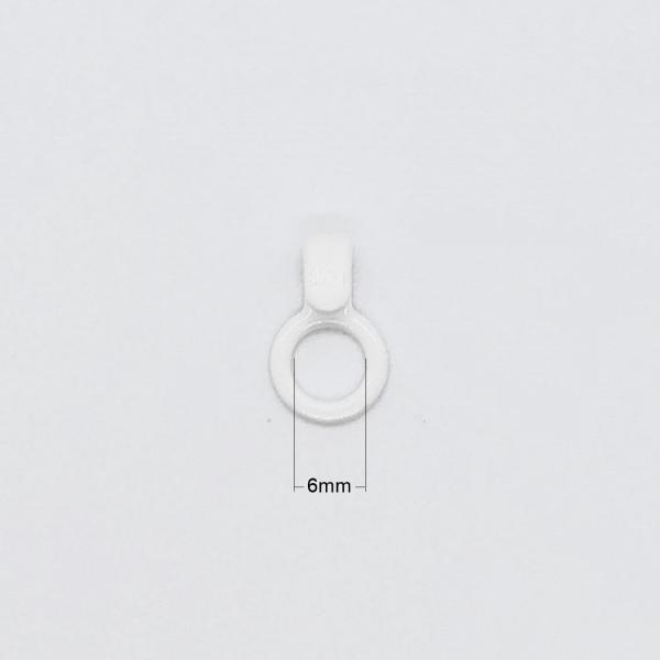 Nylon Coated Metal O Ring Bra Strap J Hook 6mm