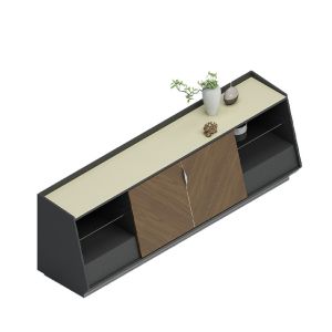 Support customization Dark Irregular Panel Tea Water Station With Storage