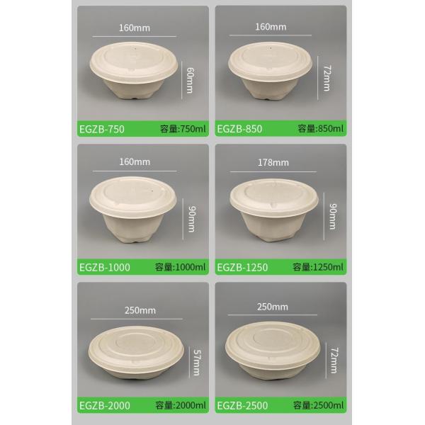 160*51mm 650ml Biodegradable Takeaway Boxes Matt Lamination