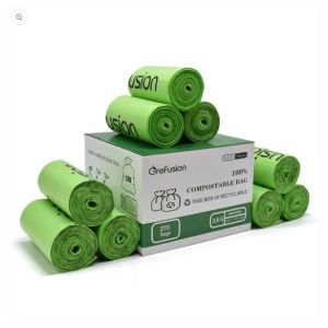 15 Micron Heat Sealing Compostable Dog Poop Bag TUV Certified