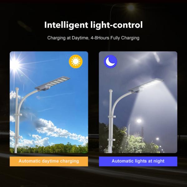 Integrated Streetlight Road Lamp 400w 600w 800w Outdoor All in One LED Solar Street Light