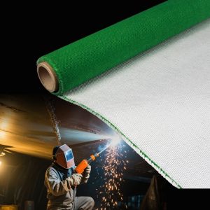 Fireproof Welding Blanket with Texturized Fiberglass Cloth and Abrasion