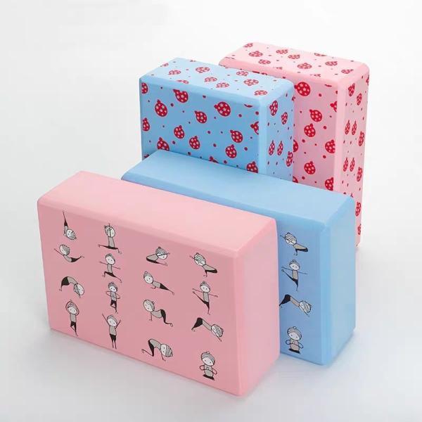 Printed Fitness Pilates Exercise EVA Gym Yoga Block