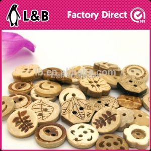 wood button