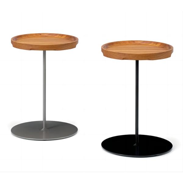 Buy Plywood Small Side Coffee End Table Wooden Top Steel Base Tables For Lounge at wholesale prices