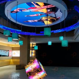 UV Resisstant Totem Creative LED Display Module TV Studio Customized
