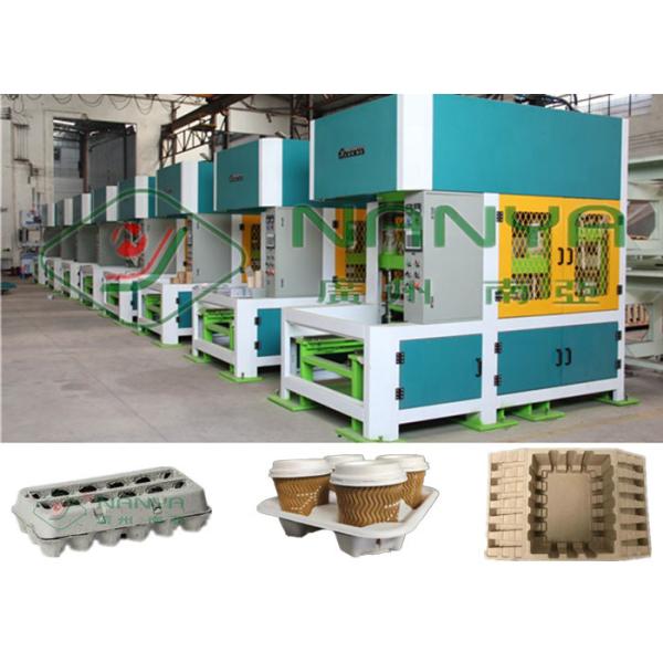Buy Pulp Molding Cup Holer 30KW Hot Press Forming Machine at wholesale prices