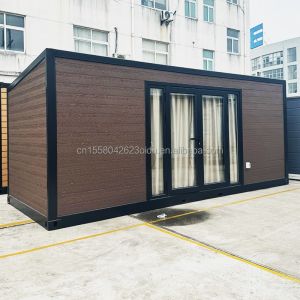 EU 20ft Wooden Houses Prefabricated Houses Galvanized Steel Structure Modern