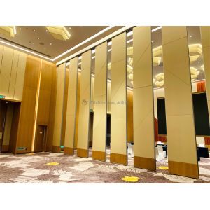 MDF Board Surface Banquet Hall Partition Wall High Flexibility