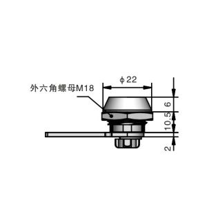 Die Cast Housing Cam Latch Lock Nickel Plated Electronic Cam Lock