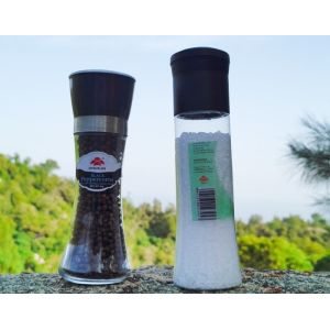 Plastic Head & Ceramic Core Seasoning Grinder: 180ml Glass Vs 350ml Plastic