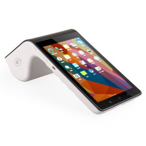 Android Credit Card Portable Payment Terminal Dual Screens Touch 7.0 Inch