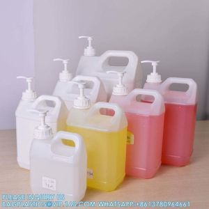 Liquid Detergent Plastic Hand Wash Bottle With Tube Pump Refillable Plastic Pump