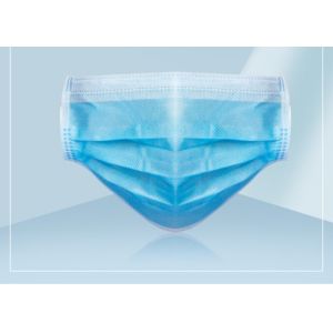 Light Non Stimulating Disposable Earloop Face Mask 3 Layer For Germs