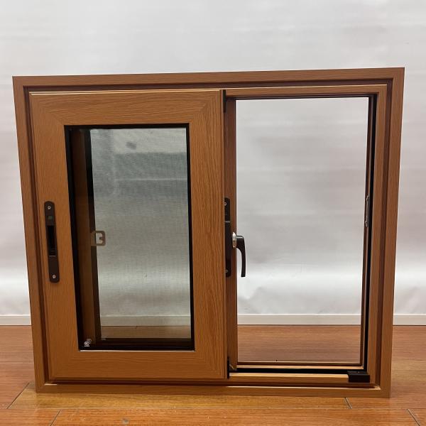 Buy Custom Aluminum Sliding Window with Double Glaze and Insect Screen at wholesale prices