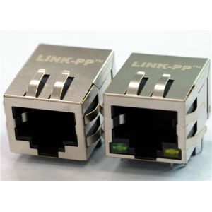 HFJ11-RPE26ERL POE RJ45 Connector 10/100Base-TX Magnetic Jack Shielded