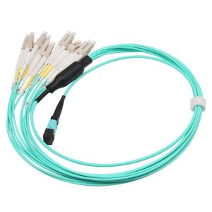 Data Transmission Fiber Optic Patch Cord / 12 Core Singlemode Cable 5M Length