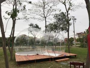Quality Hotel Clear Inflatable Bubble Tent , Outdoor Inflatable Transparent Tent For Camping for sale