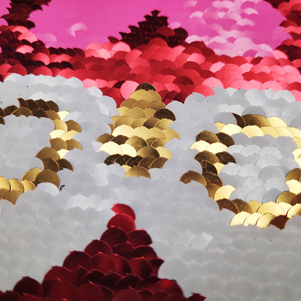 Blue / Pink Owl Reverse Sequin Patch Eco Friendly For Garment / Shoes Decoration