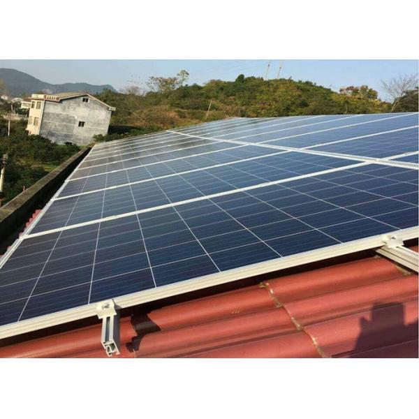 Buy Aluminium Anodized 12um Bifacial Solar Panels Solar Rooftop Structure at wholesale prices