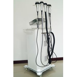 Vertical Fat 5 In 1 Ultrasonic Cavitation Machine Vacuum RF Radio Frequency