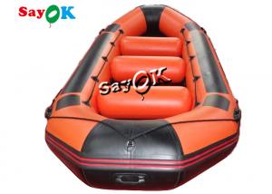 Quality Self Draining Pvc Inflatable River Raft Boat Customized Red for sale