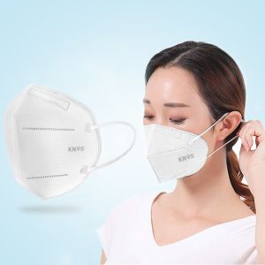 KN95 Disposable Foldable Face Mask , Anti Virus Earloop Face Mask