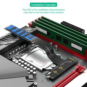 M.2 NVMe SSD Extension Cable 30cm 270 Degree High Speed Data Transfer