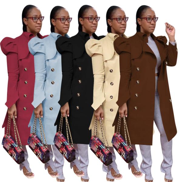 2020 hot sale fashion women's long trench coat waterproof jacket high quality jackets and coats