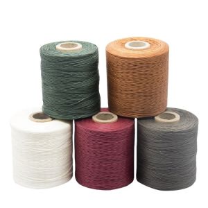 Diameter 2mm 400g Polyester Wax Bonded Braided Thread for Leather Sewing Thread