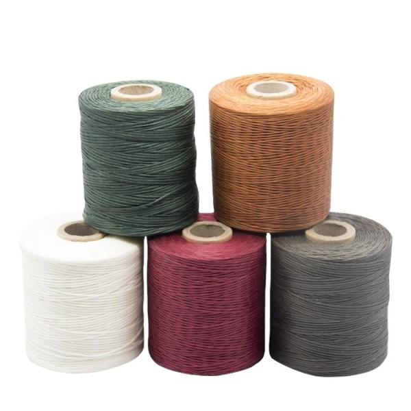 Diameter 2mm 400g Polyester Wax Bonded Braided Thread for Leather Sewing Thread