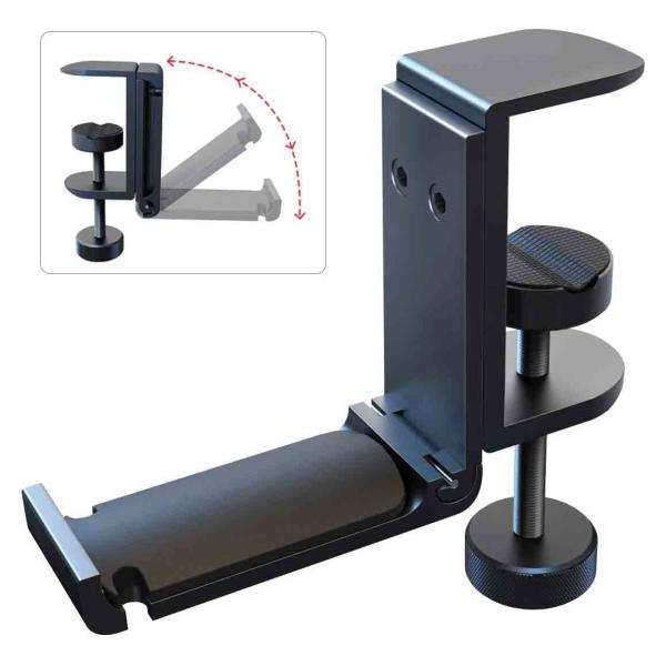 Buy Foldable Adjustable Gaming Headset Hanger Under Desk RoHS Approved at wholesale prices