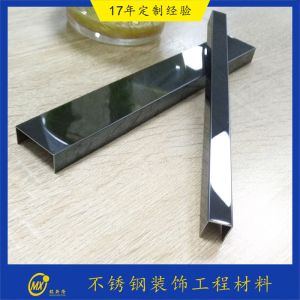 China 2000mm Length Aluminium Tile Trim Profile Front Door Trim on sale