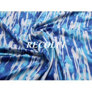 Ocean Recycled Jersey Cloth Material Customized Digital Printed